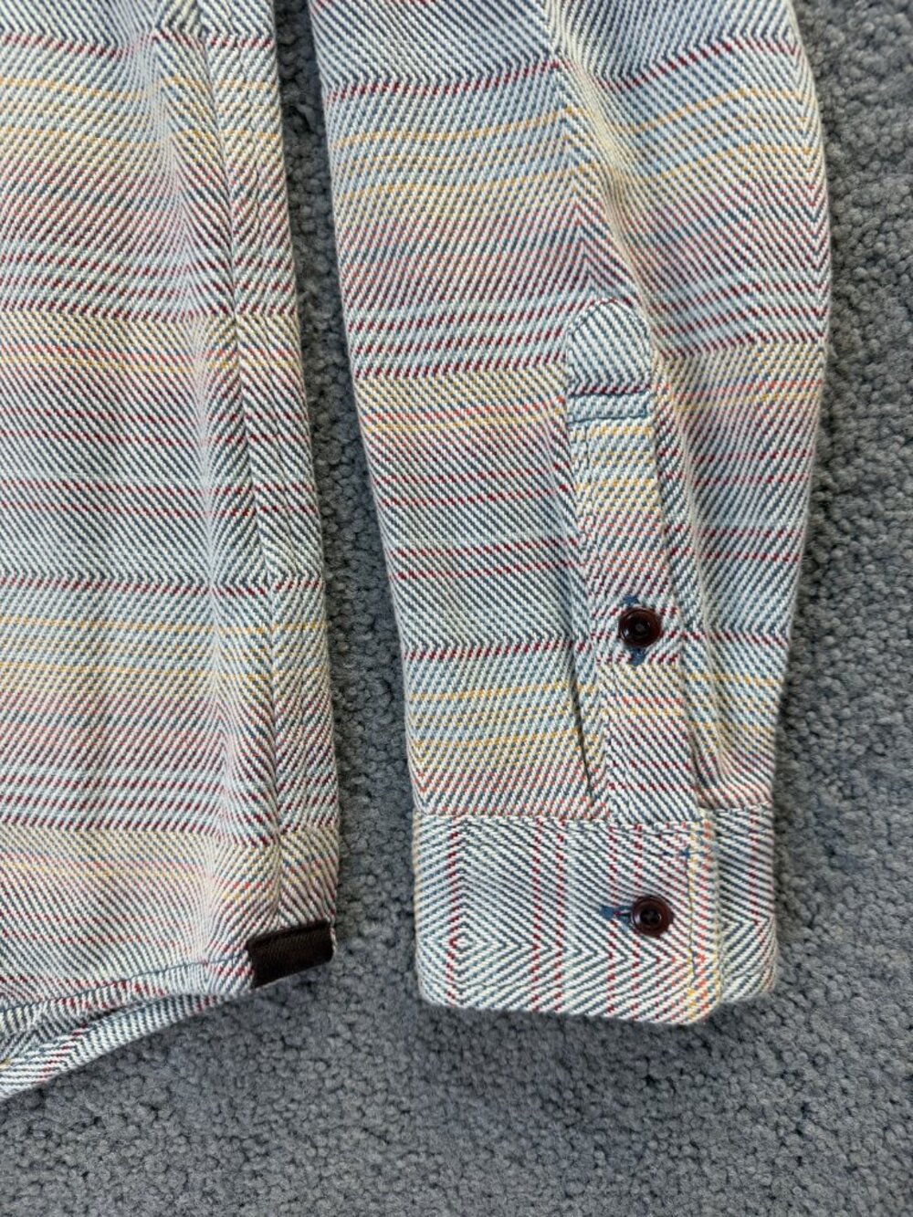 Outerknown Blanket Shirt Sunrise Mojave Stripe Men's Size L - - Picture 3 of 14